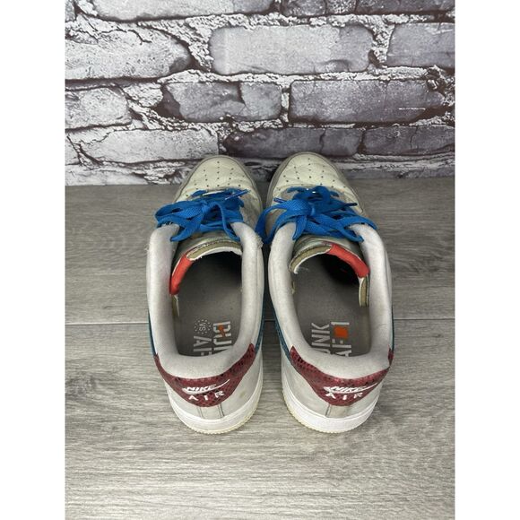 Nike Undefeated x Air Force 1 Low 5 White Leather Grey Suede Shoes Men 10.5M US - Picture 5 of 16